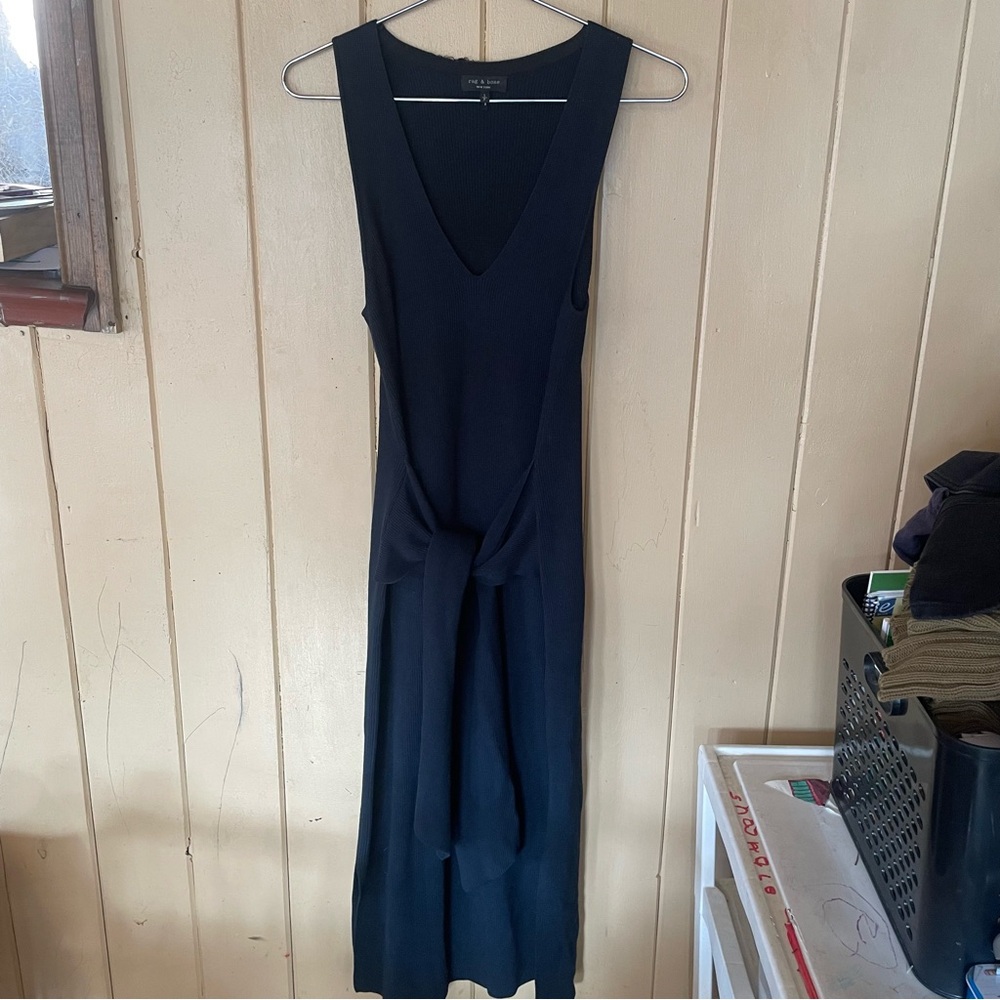 Rag & Bone Michelle Navy Jumper Knit Sweater Dress - Picture 3 of 10